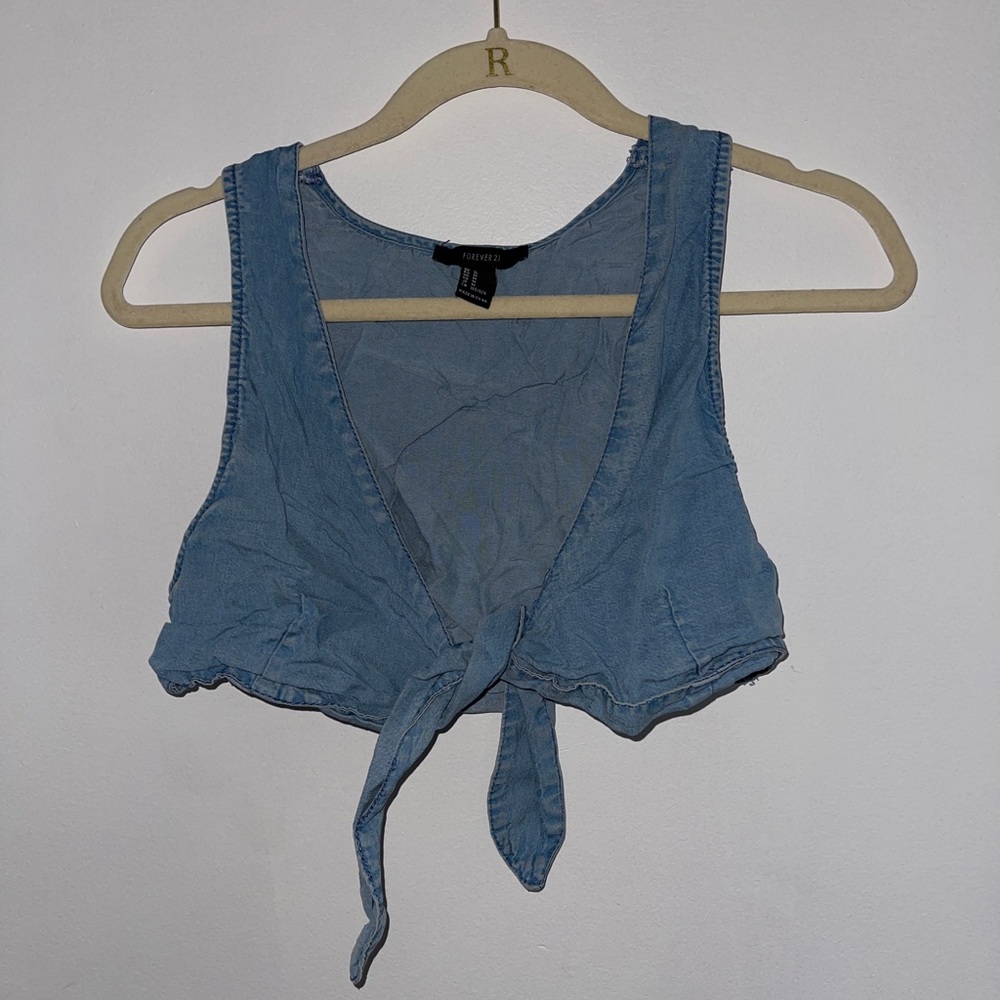Tie Front Jean Top